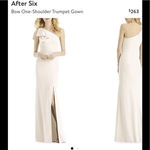 After Six Bow One-Shoulder Dress